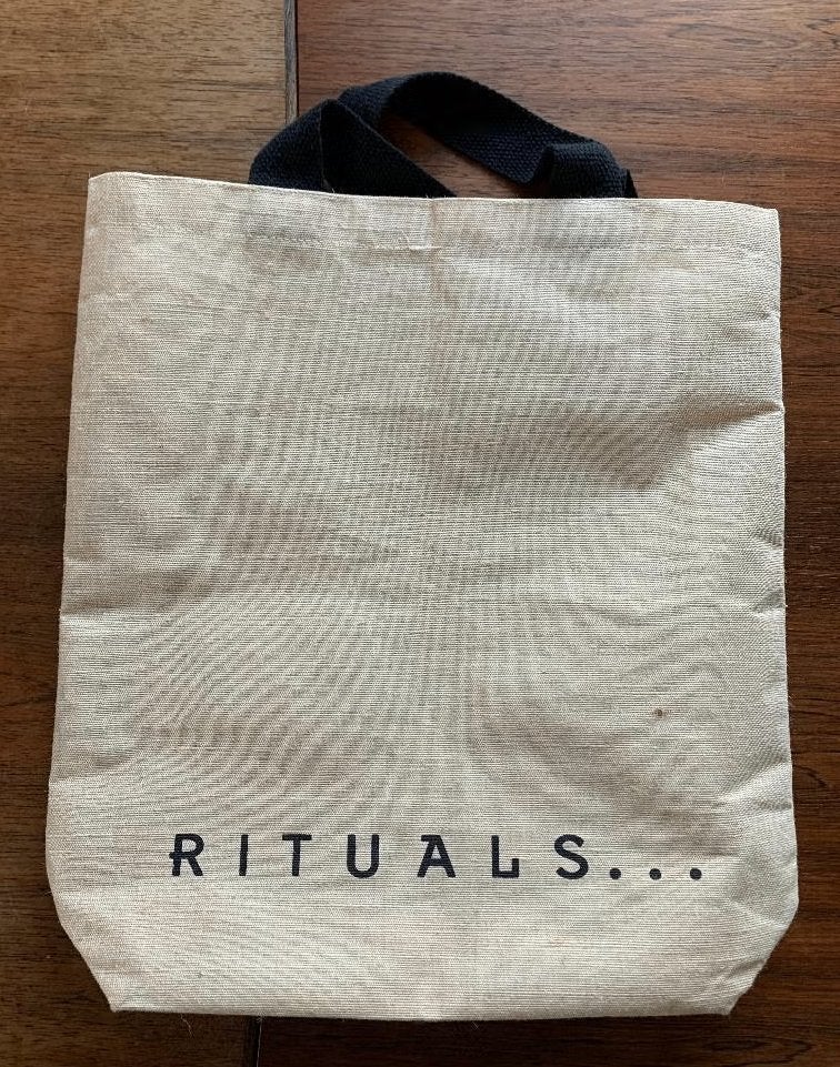 Stevige beige tas, goodie bag, shopper Rituals Tiny Miracles, Ophalen of Verzenden, Zo goed als nieuw, Beige