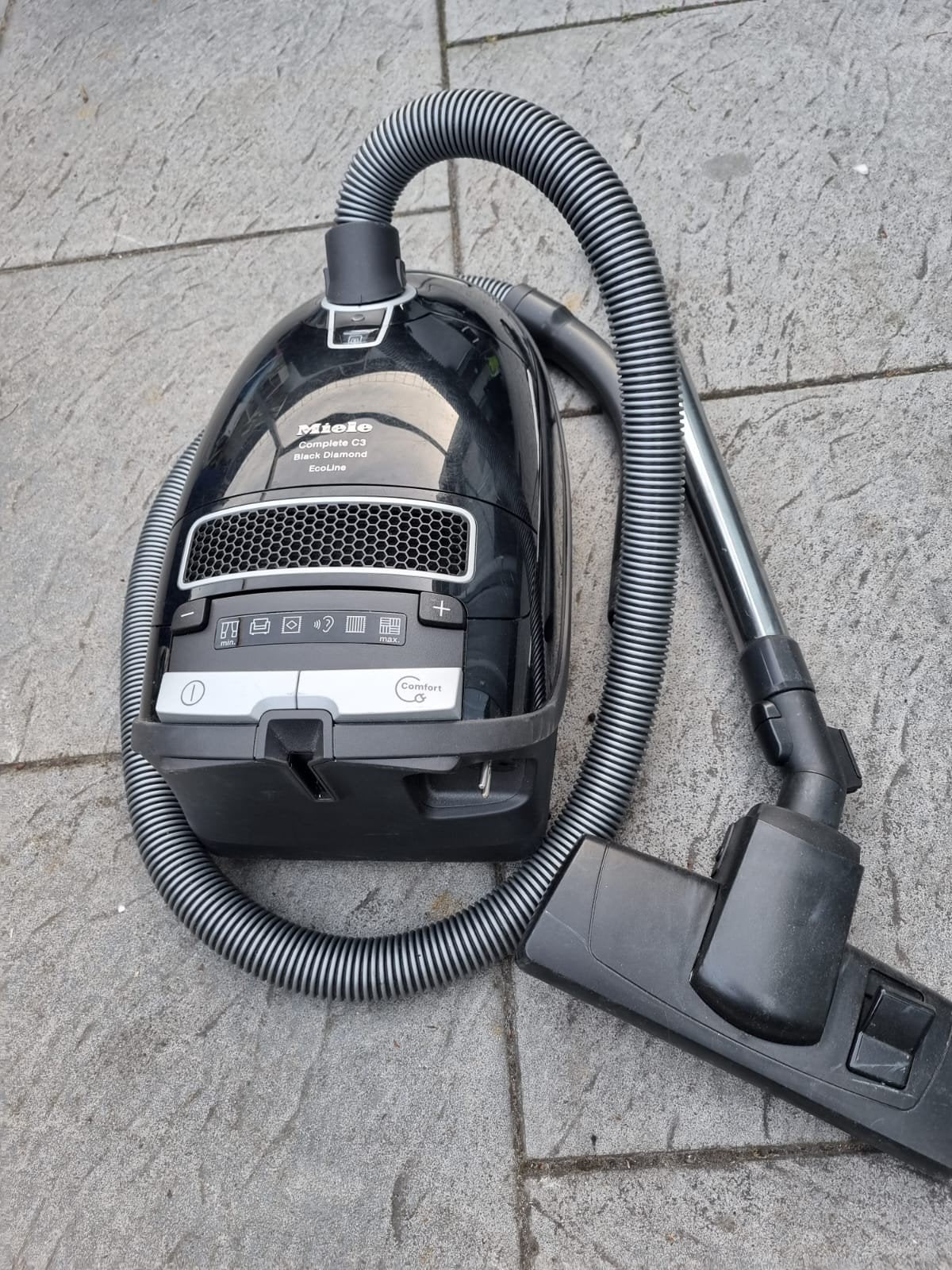 Miele Complete C3 Black Diamond EcoLine Stofzuiger, Witgoed en Apparatuur, Stofzuigers, Stofzak, Gebruikt, Geschikt voor harde vloeren