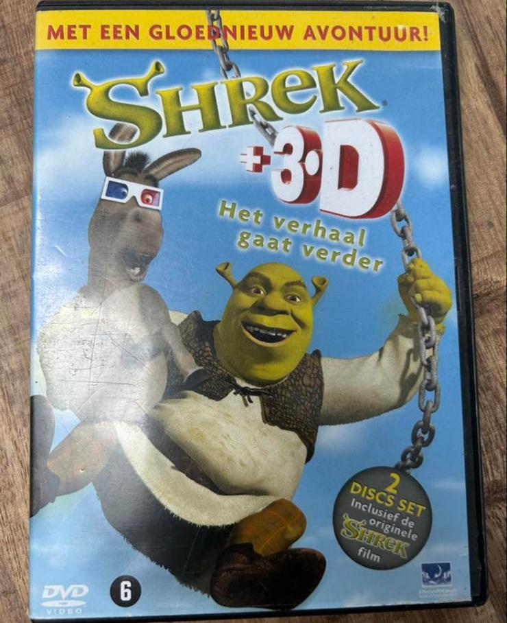 Shrek + Het verhaal gaat verder (geen 3D brillen), Ophalen of Verzenden, Zo goed als nieuw, Komedie, Vanaf 6 jaar