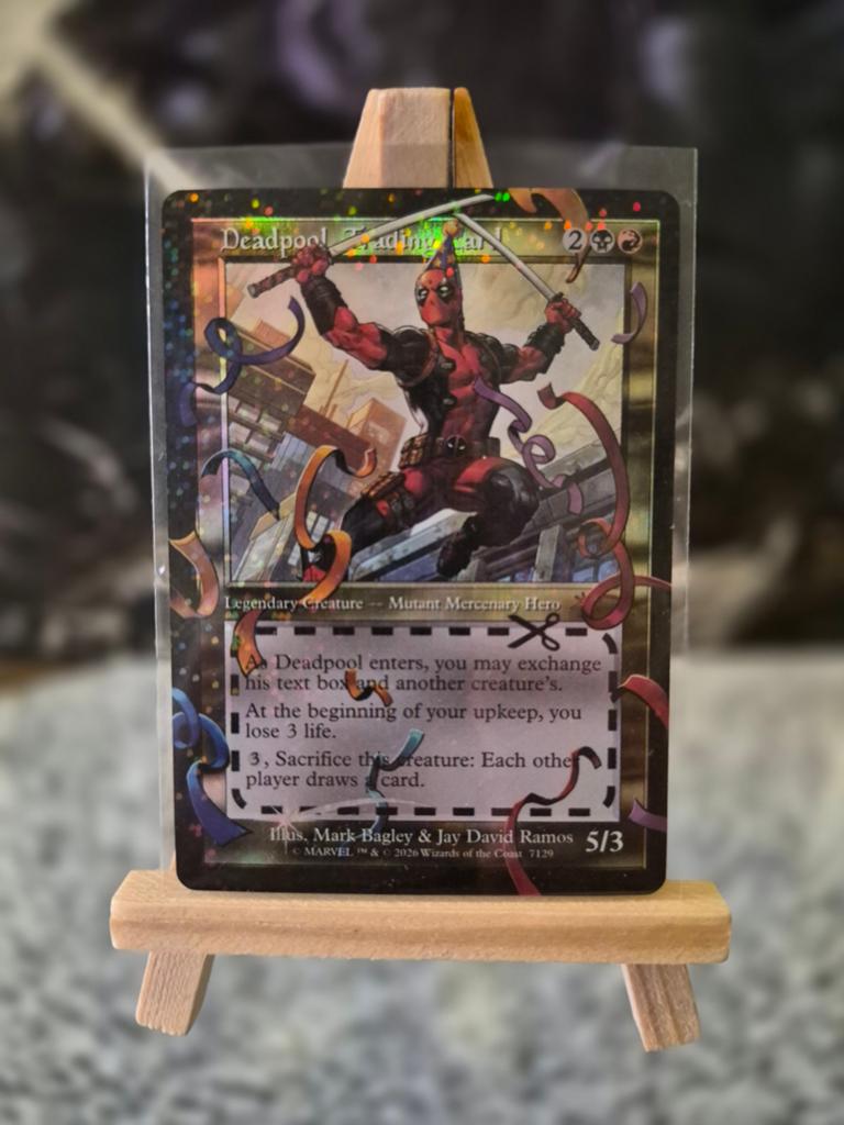 Deadpool, Trading Card - Secret Lair Pool Party Foil, Verzenden, Foil