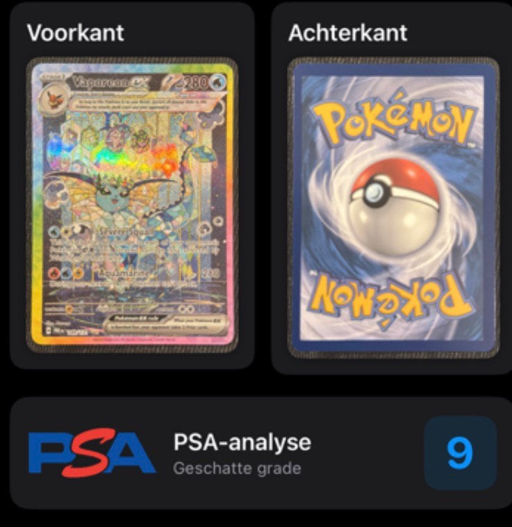 Pokemon kaarten , hoge psa, Spelcomputers en Games, Avontuur en Actie, 1 speler, Ophalen of Verzenden, Zo goed als nieuw