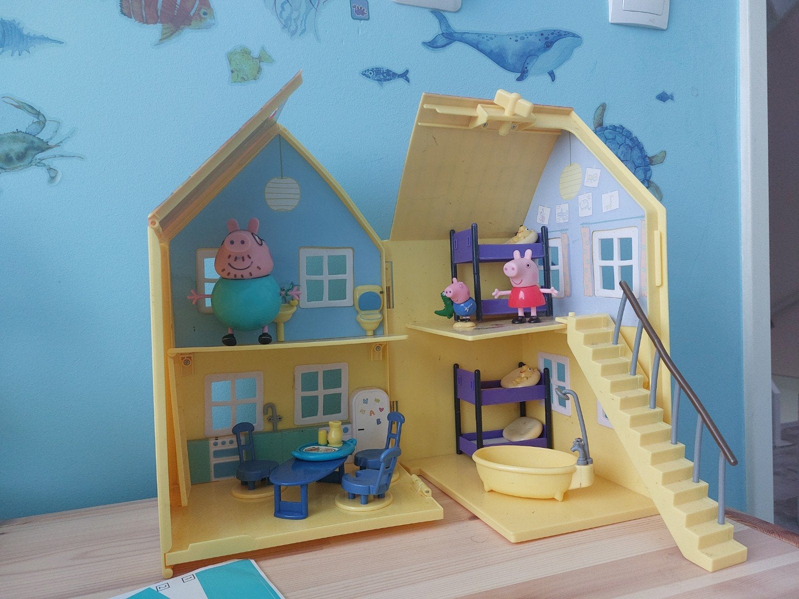 Peppa Pig Speelhuis en Cruise Schip met Figuren, Ophalen of Verzenden, Gebruikt, Overige typen
