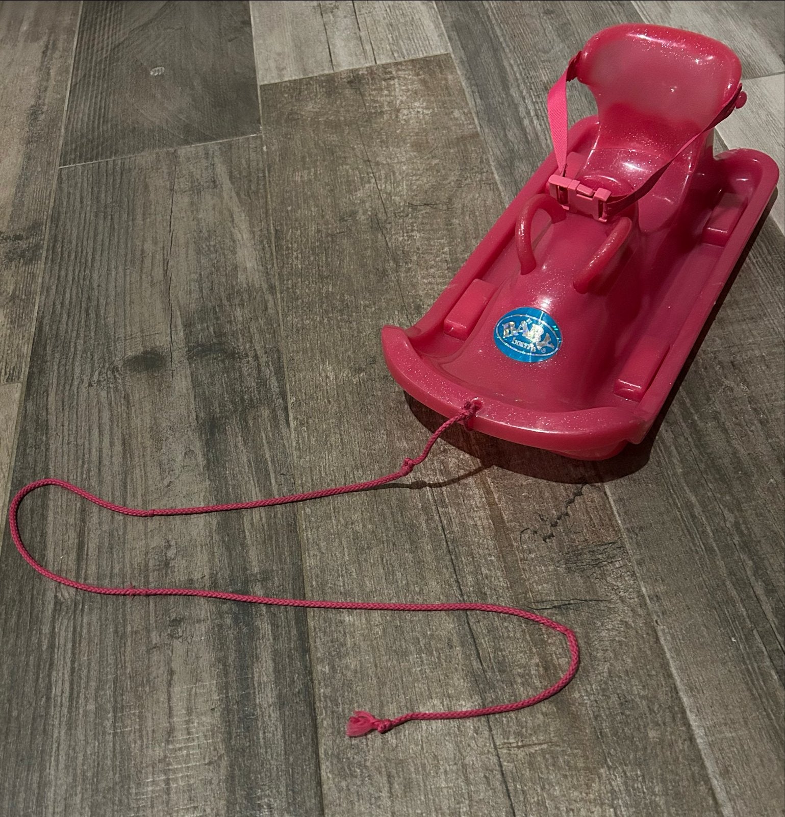 Baby Born roze slee met rugleuning en gordel, Kinderen en Baby's, Ophalen of Verzenden, Rugleuning, Gebruikt, Kunststof