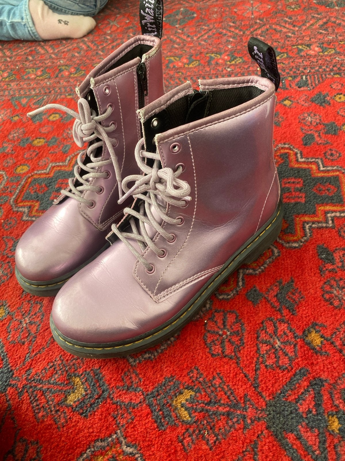 Dr. Martens 1460 J Paarse Laarzen Maat 36, Ophalen of Verzenden, Zo goed als nieuw, Overige kleuren, Lage of Enkellaarzen
