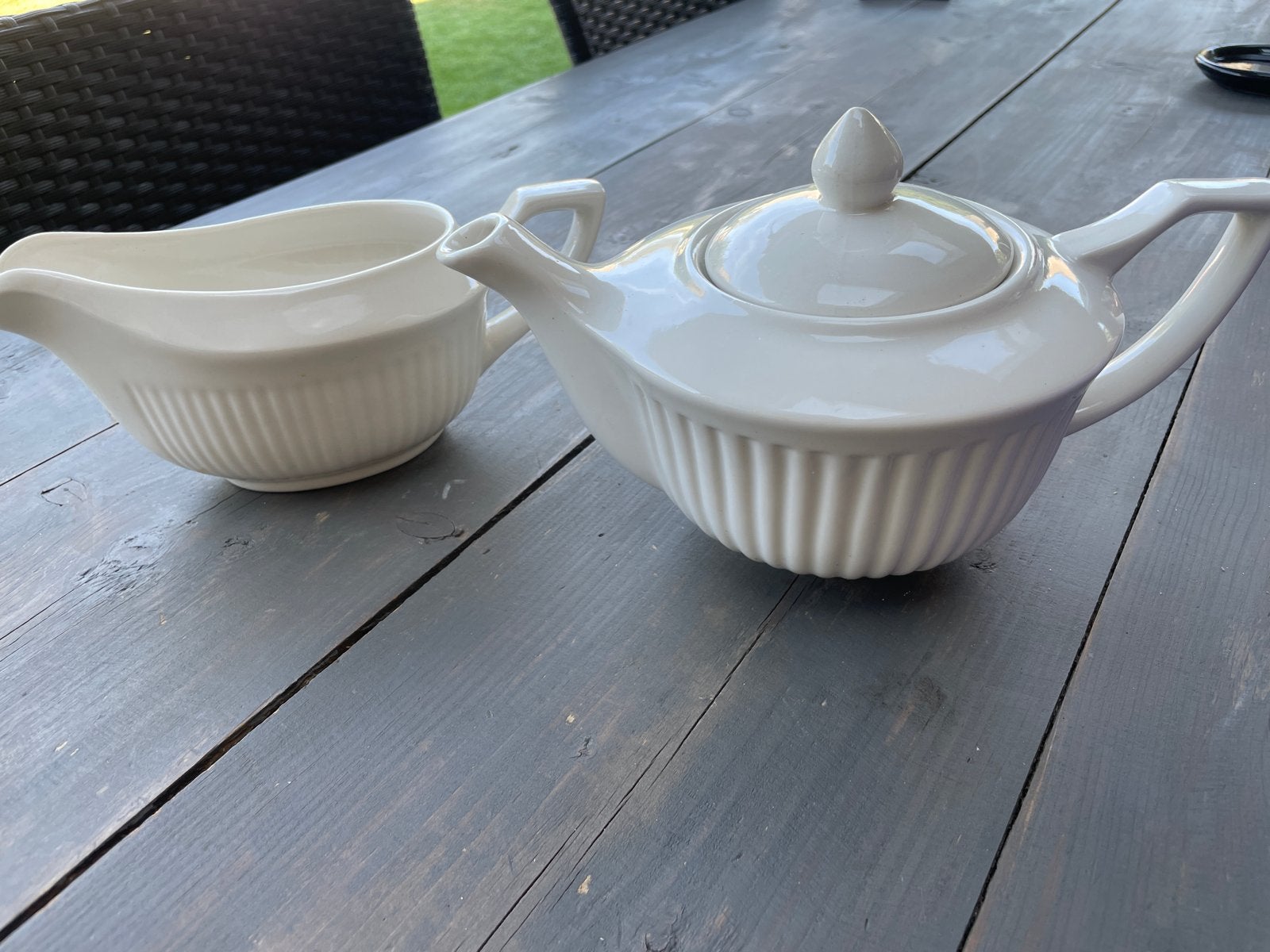 Theepot en sauskom - Gratis op te halen, Ophalen, Overige merken, Keramiek, Nieuw