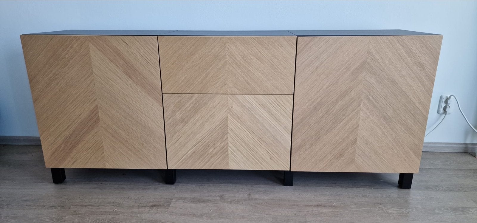 IKEA BESTÅ tv-meubel met lades en deuren, Huis en Inrichting, Ophalen, 150 tot 200 cm, Zo goed als nieuw, Minder dan 100 cm