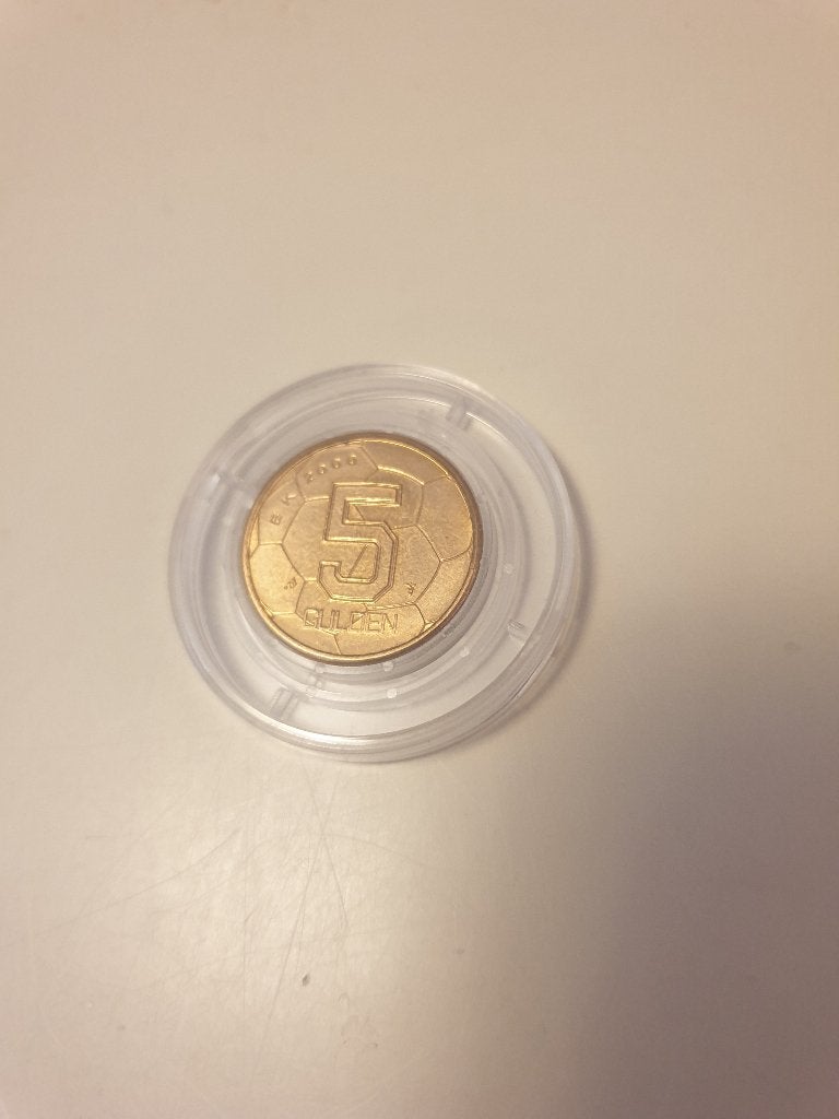 5 gulden munt in kunststof box  Beatrix, Ophalen of Verzenden, Koningin Beatrix, 5 gulden