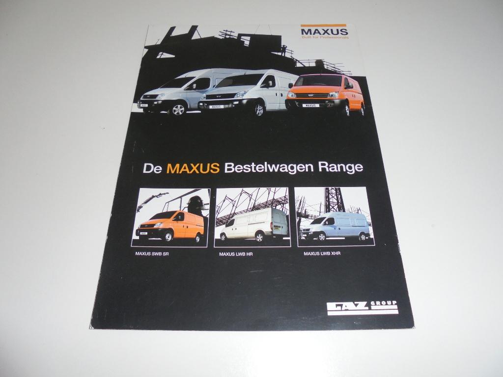 leaflet Maxus bestelwagenprogramma, Ophalen of Verzenden, Gelezen, Overige merken