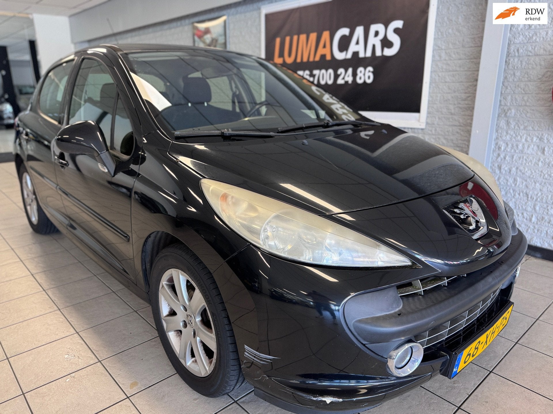 Peugeot 207 1.6 VTi XS Pack |Airco| Bluetooth|5 deurs|120pk, Voorwielaandrijving, Gebruikt, 4 cilinders, Zwart