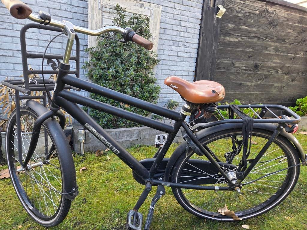Sparta pick up, Mat zwarte transsporter tienerfiets, Ophalen, Gebruikt, 26 inch of meer, Versnellingen