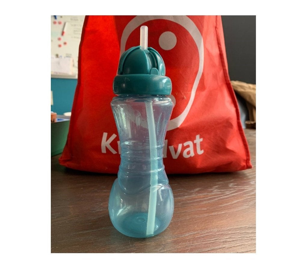 Kruidvat Drinkbeker met Rietje - 300 ml, Ophalen of Verzenden, Gebruikt, BPA-vrij, Babyfles