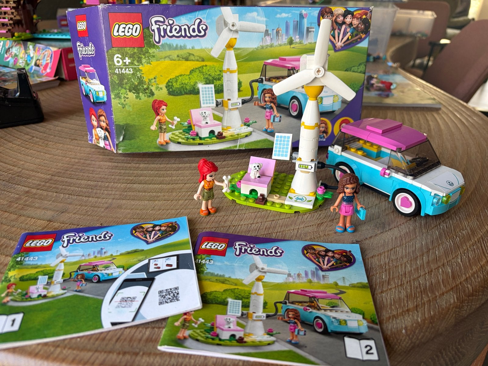 LEGO Friends 41443 - Olivia's Elektrische Auto, Ophalen of Verzenden, Zo goed als nieuw, Overige merken