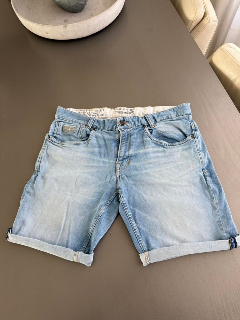 Pme legend jeans short falcon maat 36 korte broek, Ophalen of Verzenden, Zo goed als nieuw, Blauw, W36 - W38 (confectie 52/54)