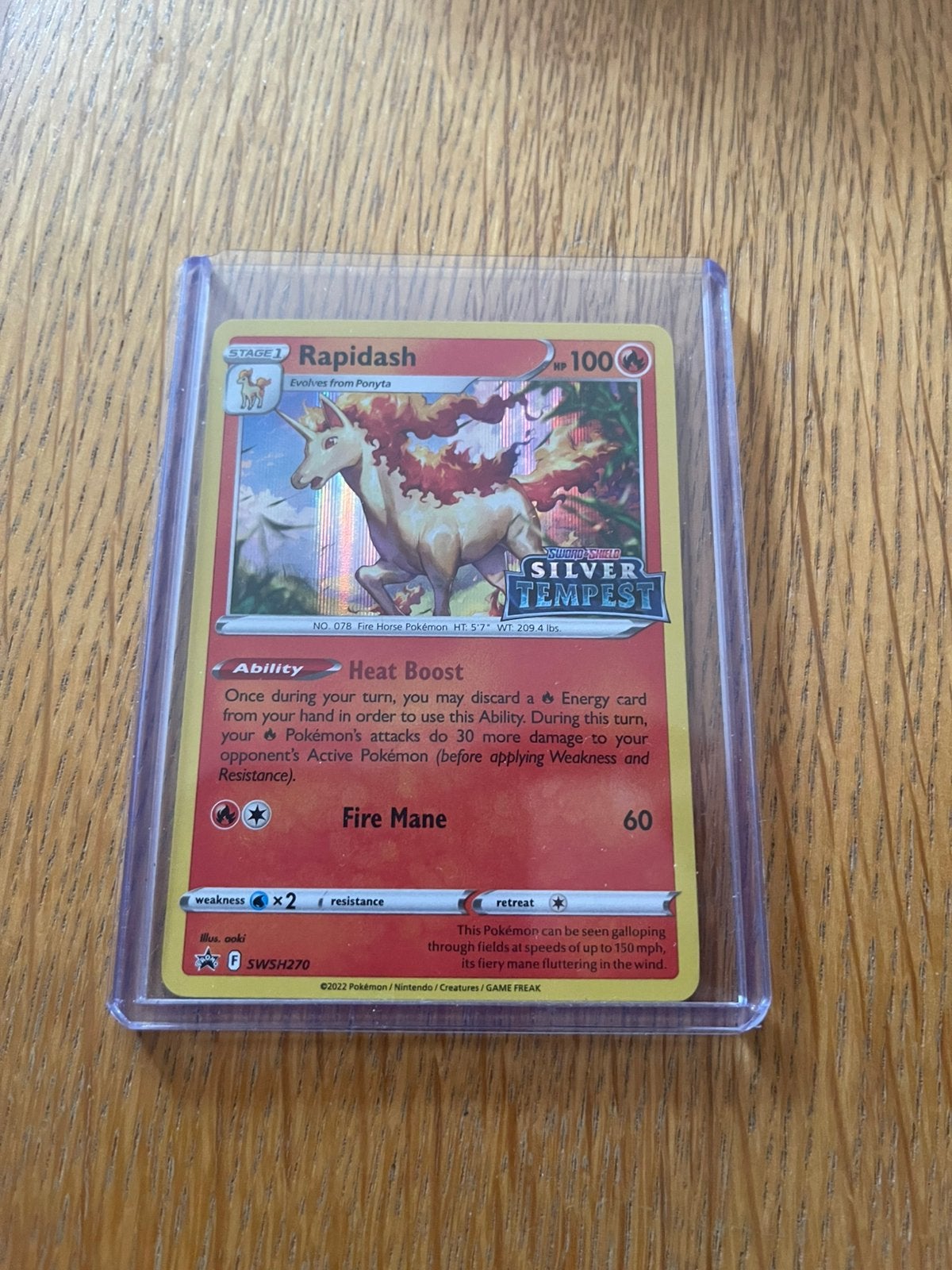 Rapidash Silver Tempest Promo SWSH270, Ophalen of Verzenden, Zo goed als nieuw