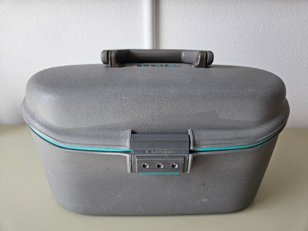 Samsonite Beautycase, Sieraden, Tassen en Uiterlijk, Beautycases, Ophalen, Gebruikt, Met slot, Grijs