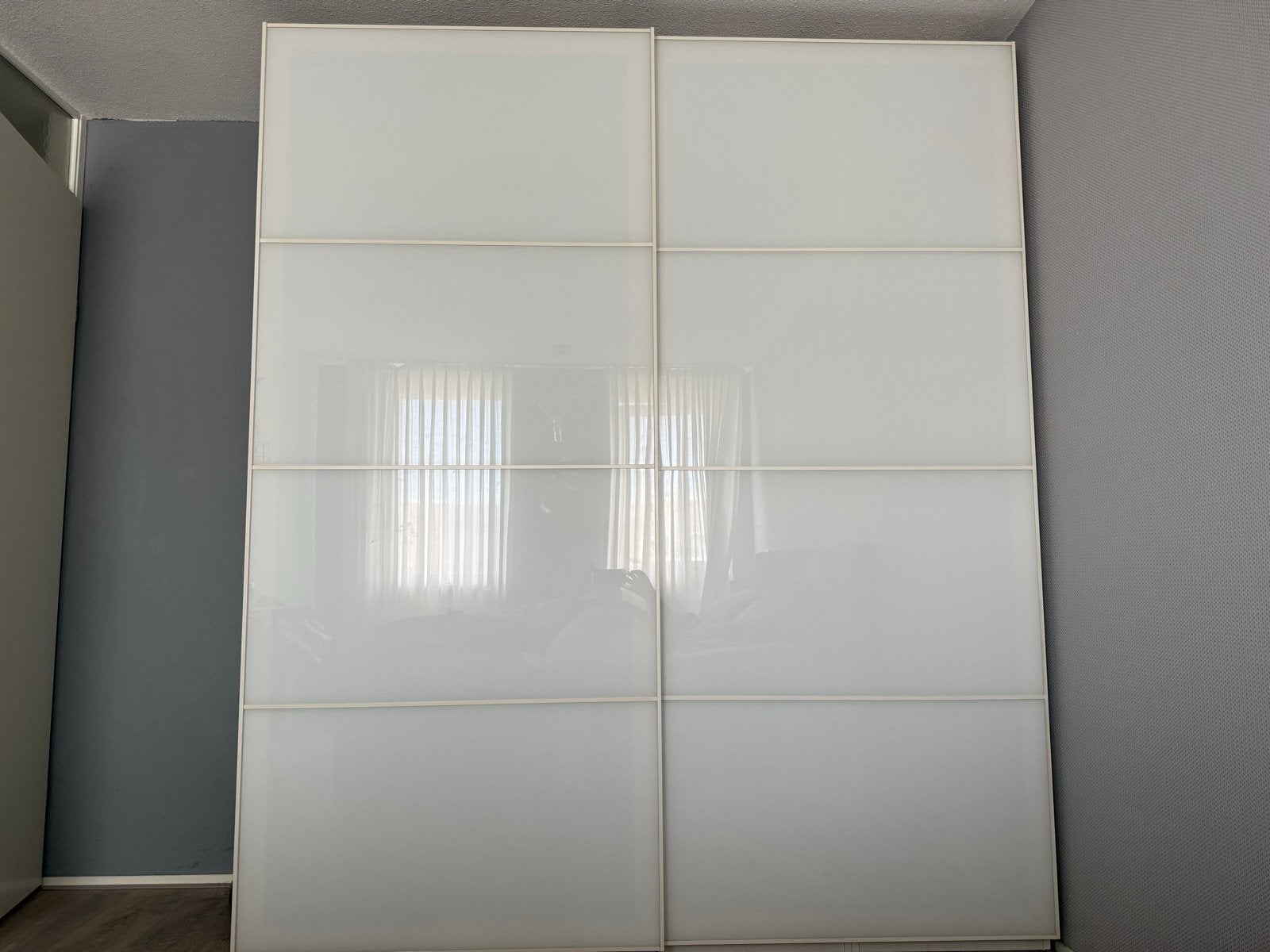 Glazen deuren voor IKEA PAX kast (236x100 cm), Ophalen, Gebruikt, 100 tot 150 cm, 200 cm of meer