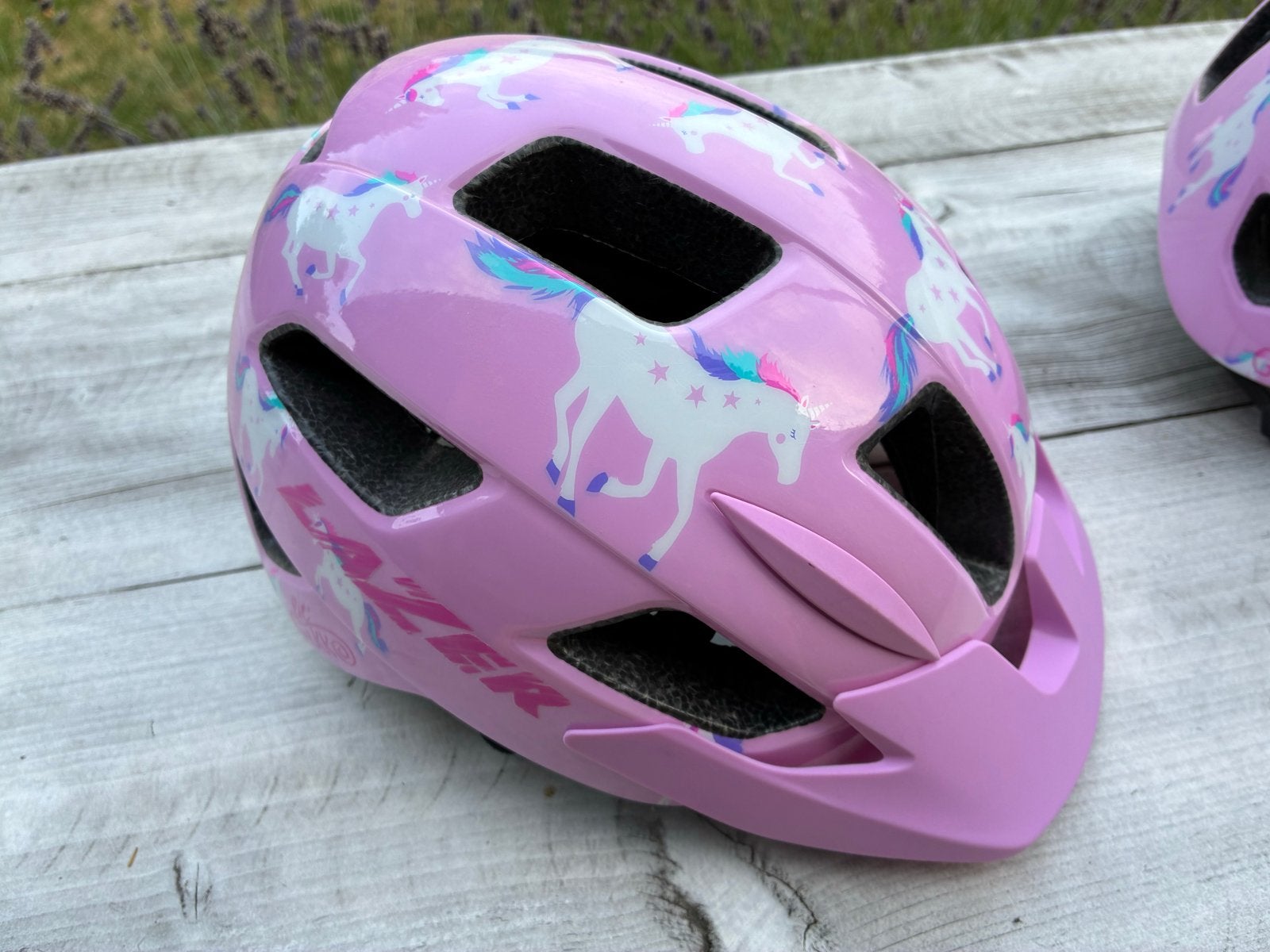 Lazer Lil' Gekko kinderfietshelm - Eenhoorn - Maat XS, Fietsen en Brommers, Ophalen of Verzenden, Zo goed als nieuw, XS, Meisje