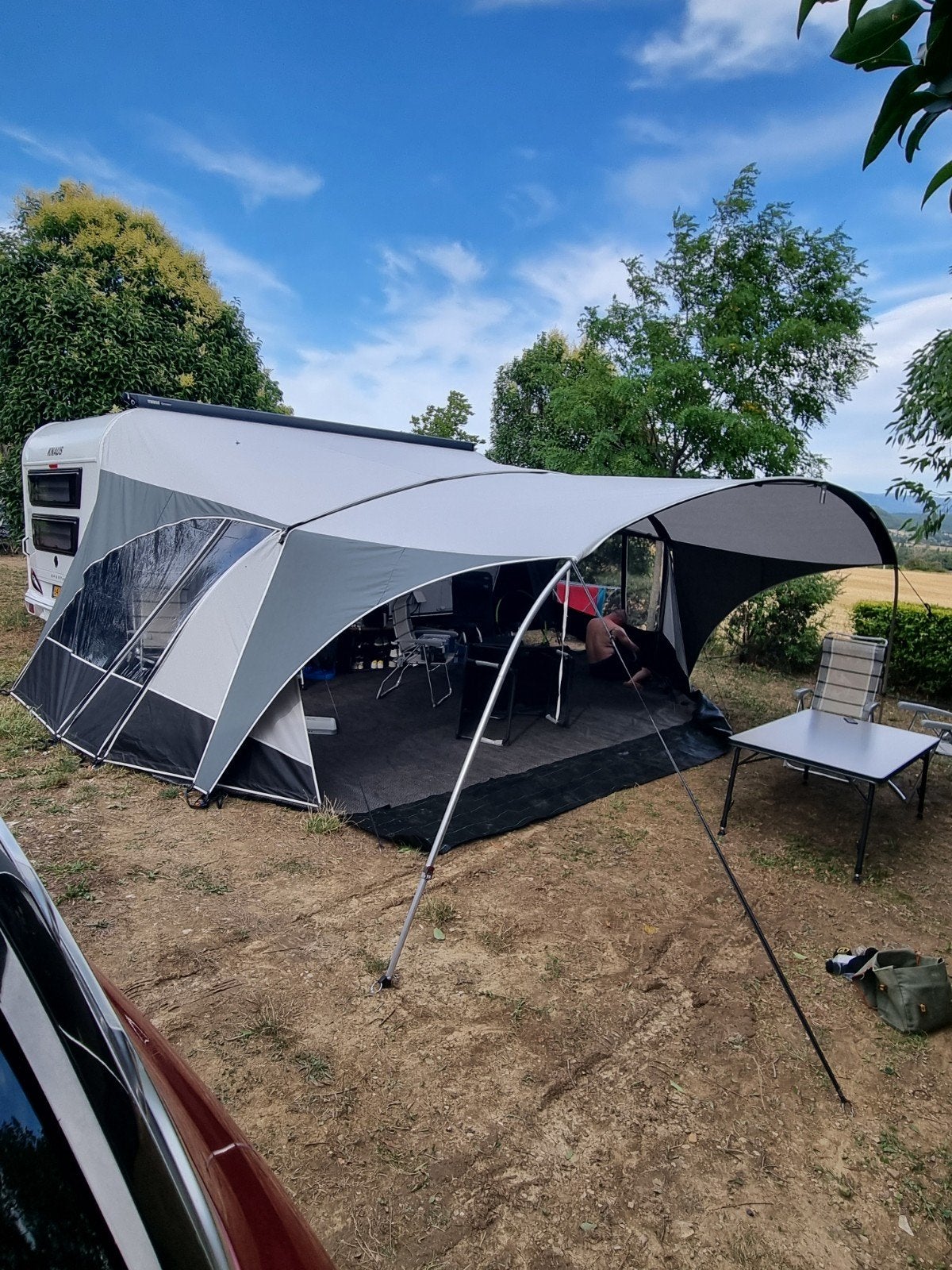 ZGAN Unico Verona XL caravanluifel + dakluifel maat 13 (660), Caravans en Kamperen, Ophalen, Zo goed als nieuw