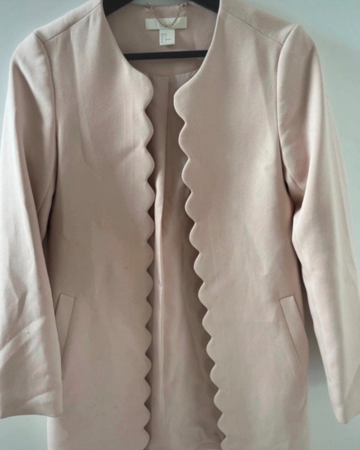 H&M Roze Jasje met Golvende Randen - Maat 32 (XS), Ophalen of Verzenden, Gedragen, Maat 34 (XS) of kleiner, Roze