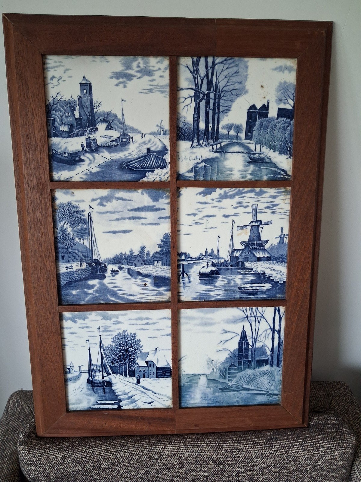 Fredericus van Rossum du Chattel tegeltableau ,,zeldzaam", Ophalen of Verzenden
