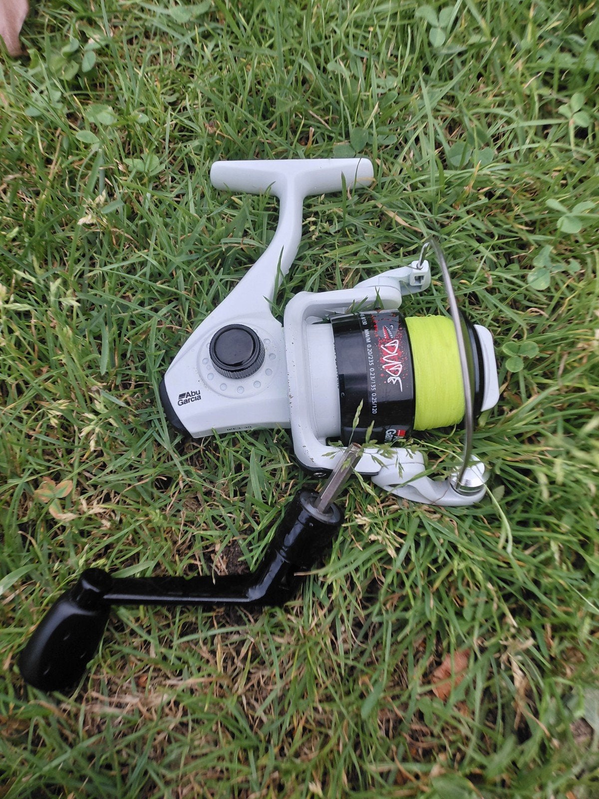 Nieuwe Abu Garcia Ike Dude vismolen met lijn, Watersport en Boten, Ophalen of Verzenden, Nieuw, Molen