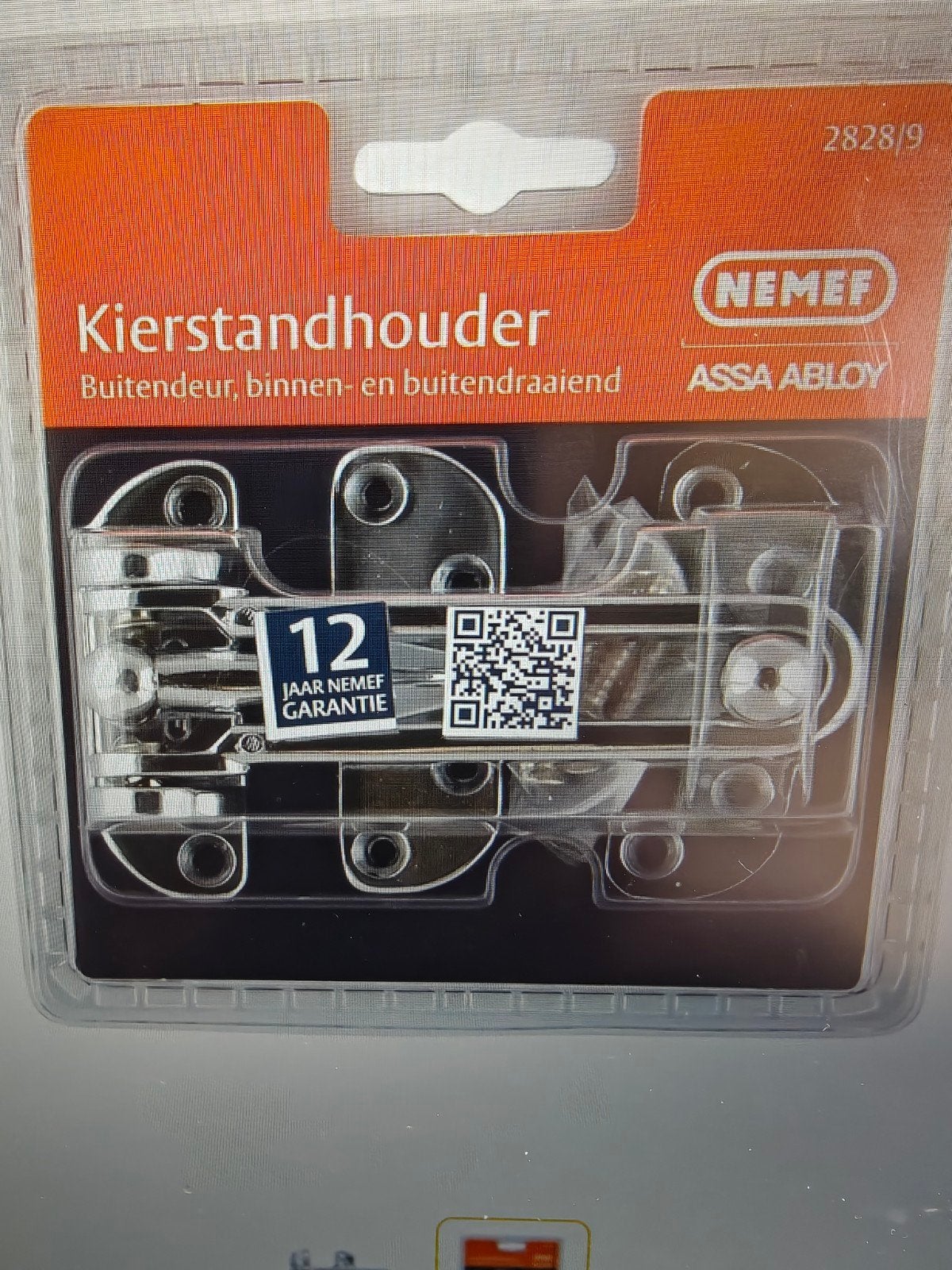 Nemef Kierstandhouder - Veiligheid voor elke deur, Verzenden, Nieuw, Rvs, Schuif of Grendel