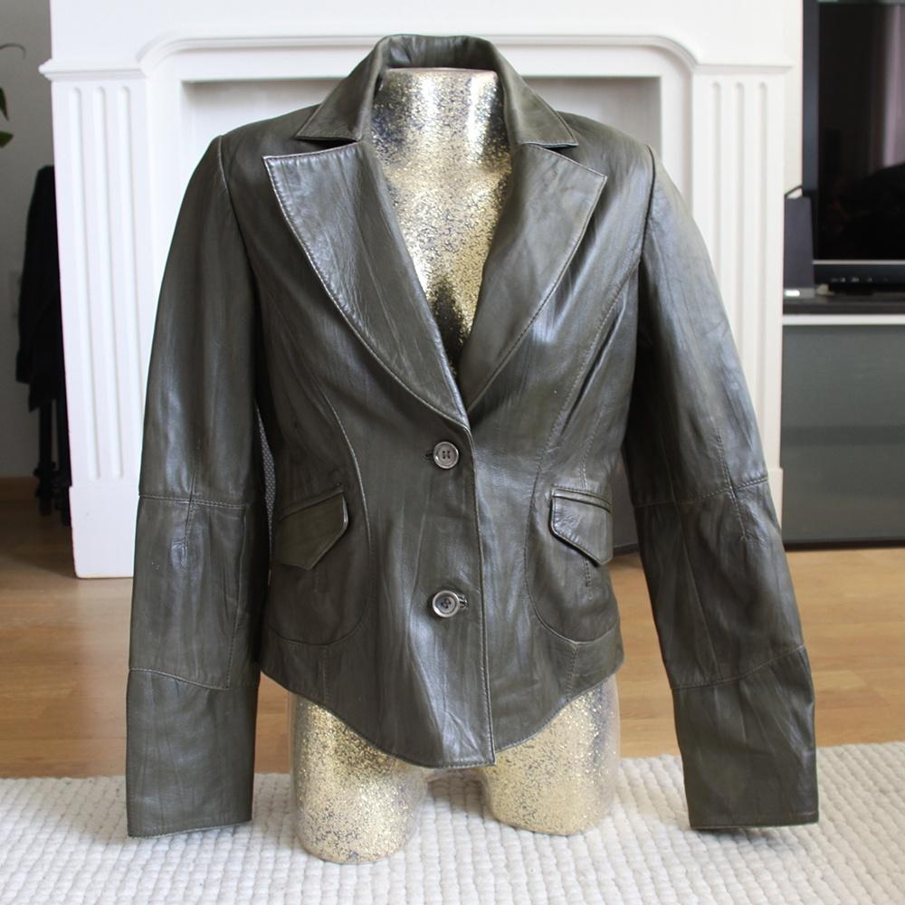 Mooie Soepele Leren Vila Jas (L) € 75,-, Overige kleuren, Vila, Maat 42/44 (L), Ophalen of Verzenden