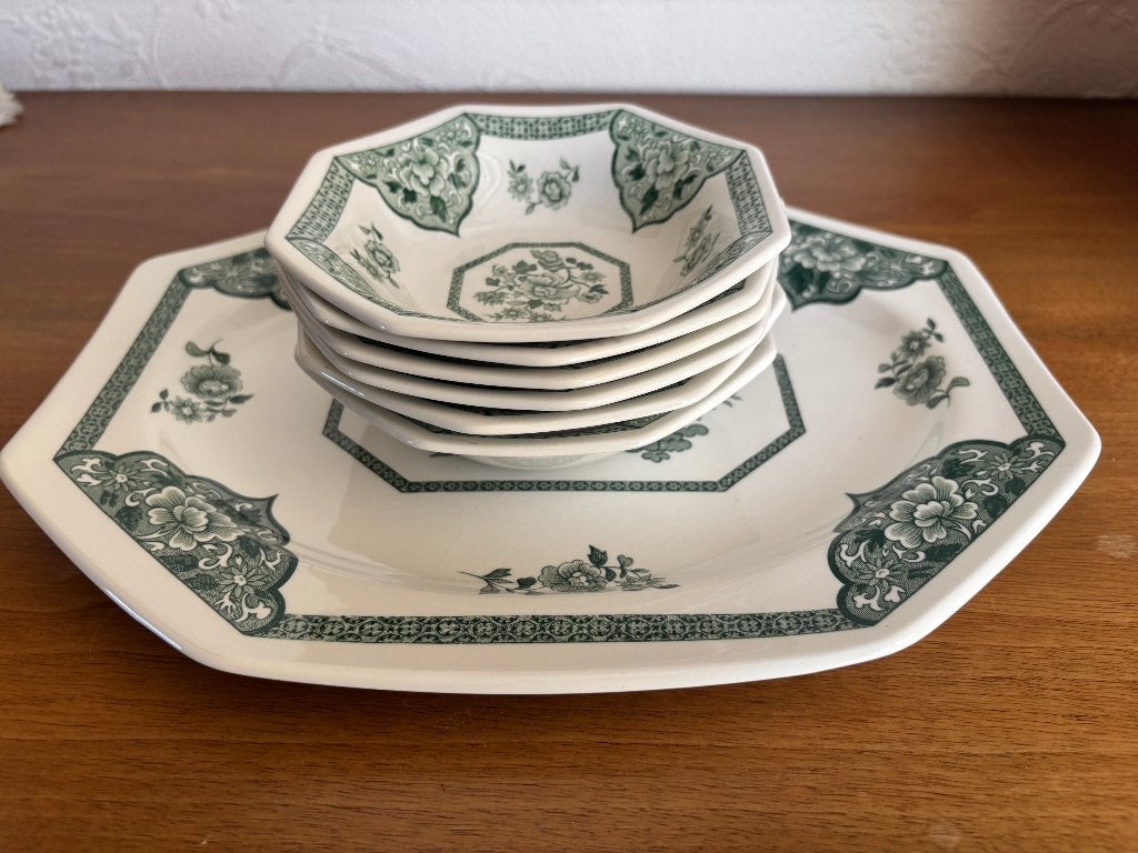 Prachtige 7-delige set Royal Staffordshire "Old Pekin", Ophalen
