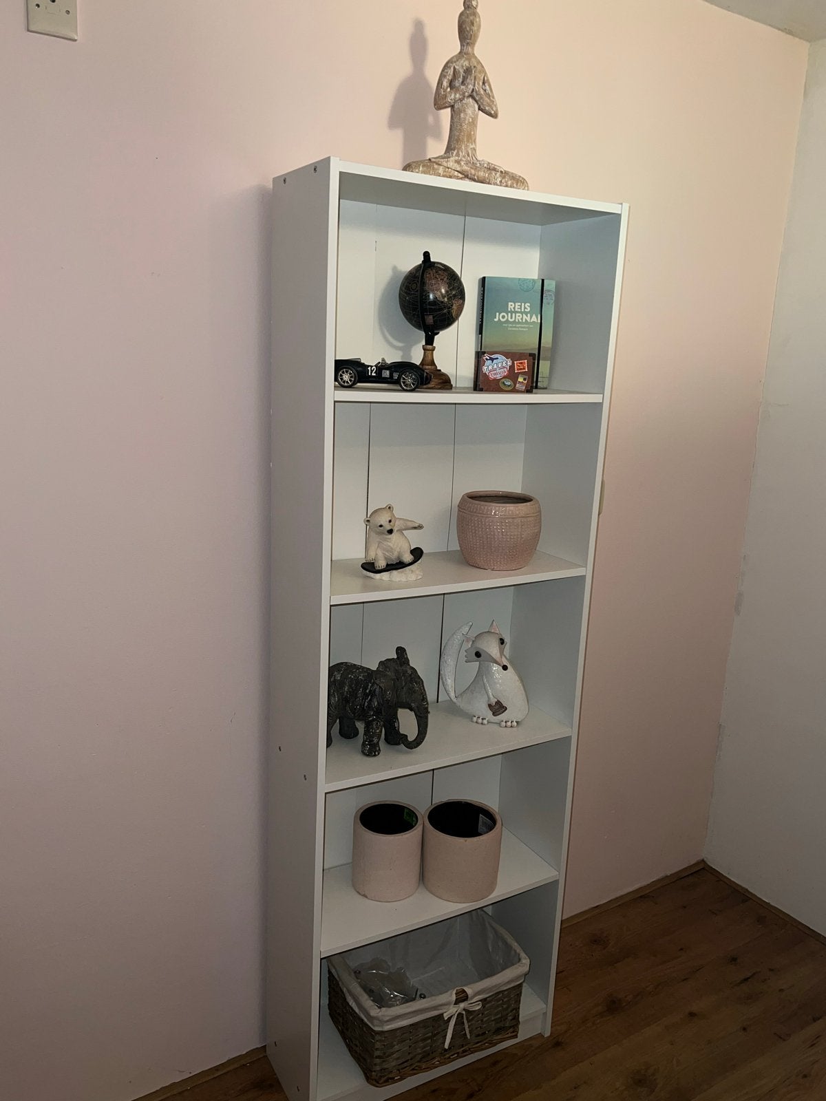 Ikea Billy kast - Witte boekenkast met 5 planken, Huis en Inrichting, Kasten | Boekenkasten, Ophalen, Met plank(en), Gebruikt