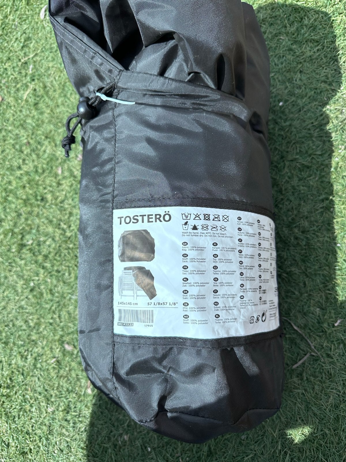 IKEA TOSTERÖ Beschermhoes voor buitenmeubelen 145x145 cm, Ophalen, Gebruikt