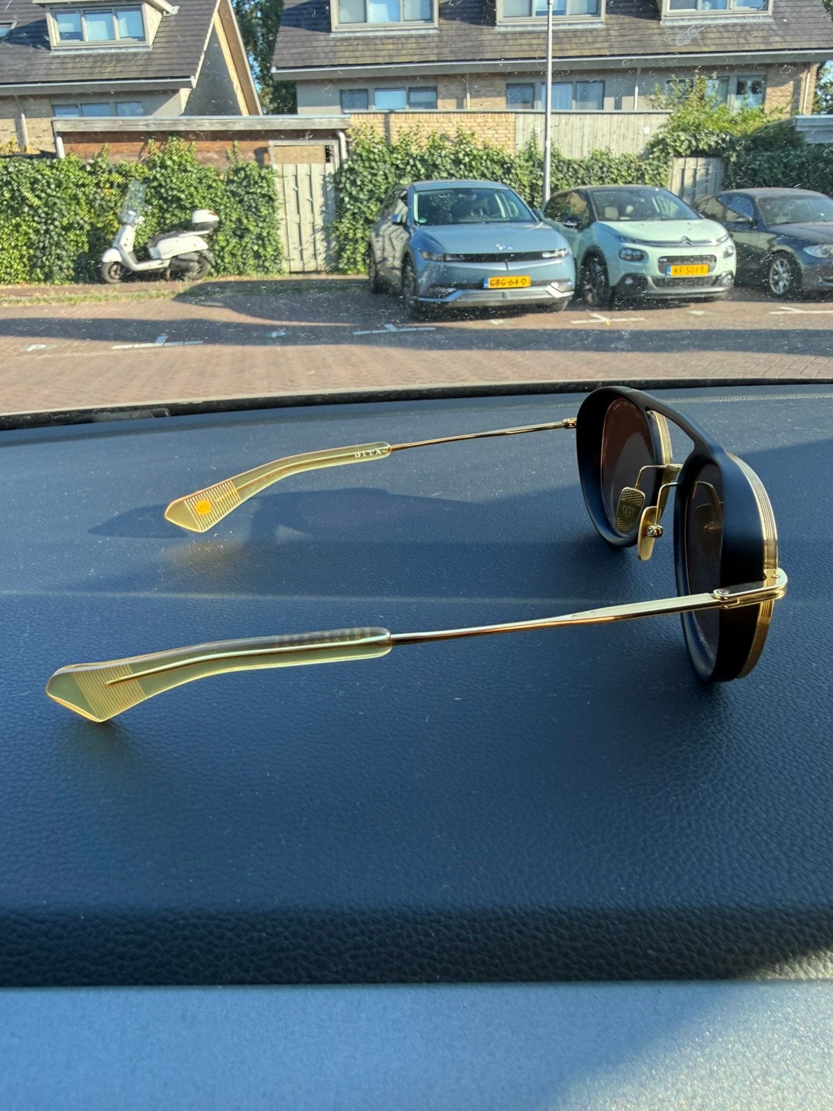 DITA Spacecraft Black/Gold – origineel – met doos & bon, Gebruikt, Zonnebril, Zwart, Ophalen