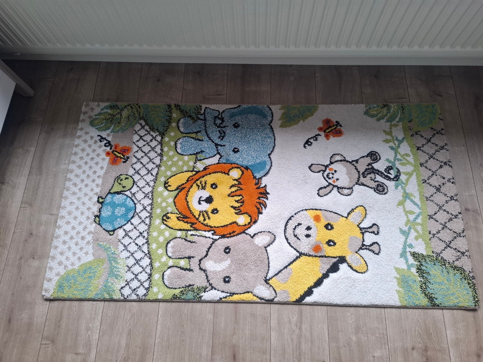 Jungle thema schilderijen en vloerkleed, Ophalen of Verzenden, Kleed of Kussen
