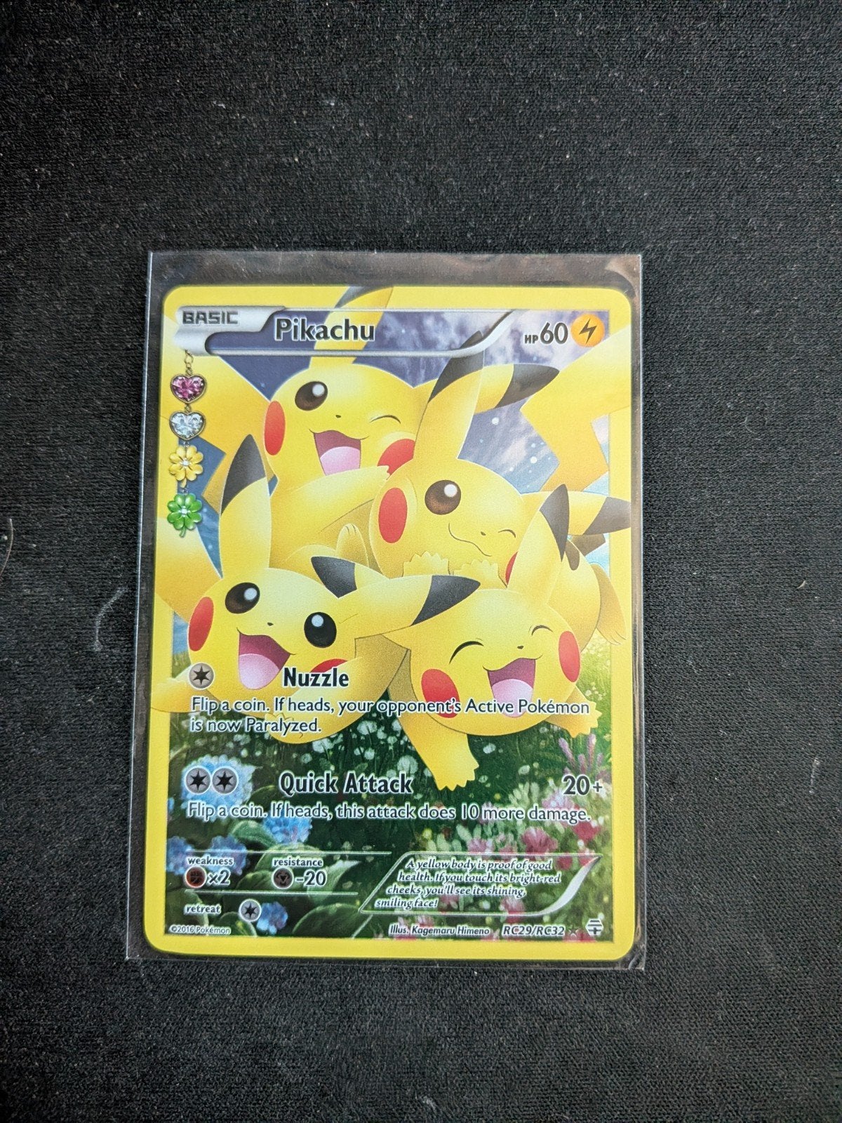 Pokémon - Pikachu -Generations Radiant Collection, Ophalen of Verzenden, Zo goed als nieuw, Losse kaart, Foil