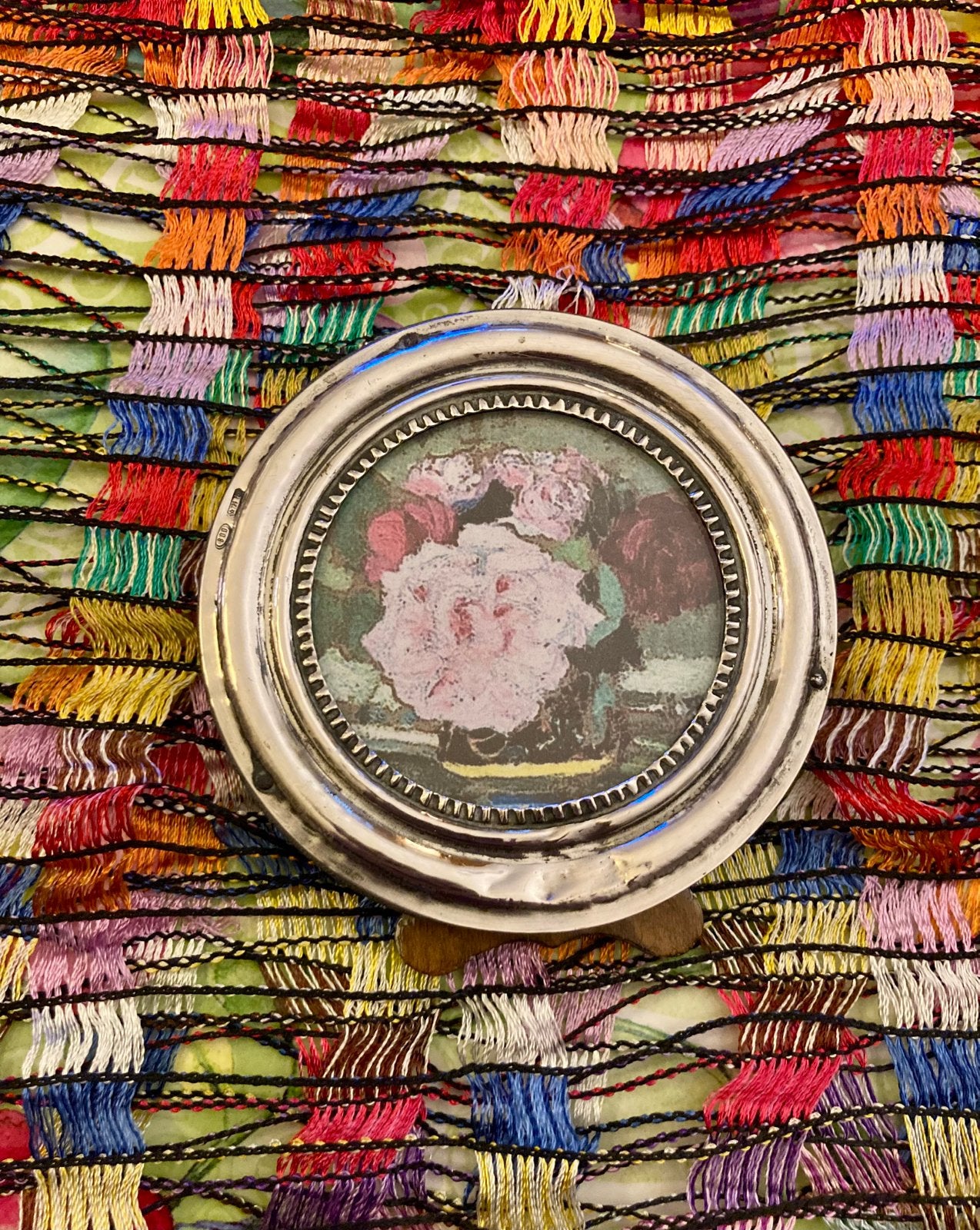‼️Antiek Duits klein zilveren staand fotolijstje 800 zilver, Antiek en Kunst, Ophalen of Verzenden, Zilver