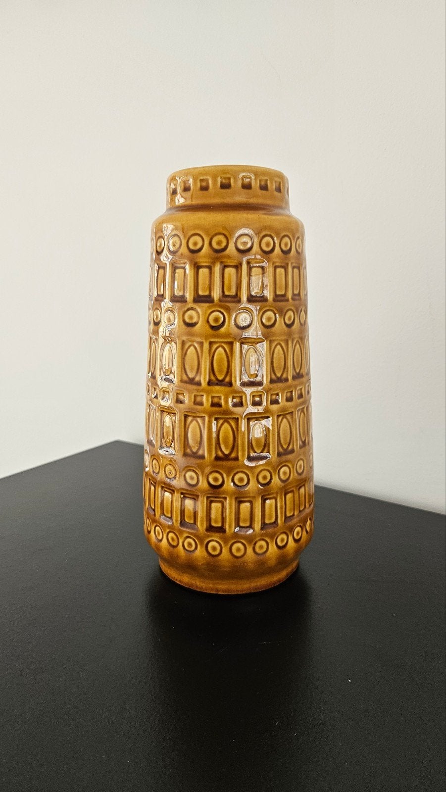 Scheurich Inca 260-22 vaas - Vintage West Germany Keramiek, Antiek en Kunst, Ophalen