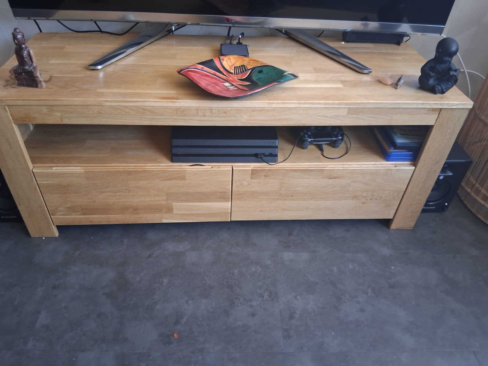 Rotan bamboe lamp/mand, 100 tot 150 cm, Zo goed als nieuw, 25 tot 50 cm, Overige houtsoorten