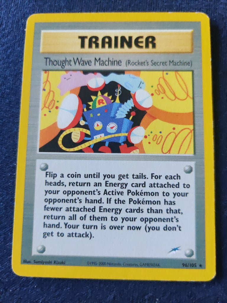 Thought Wave Machine (Rocket's Se… - Neo Destiny 96105 - NM, Hobby en Vrije tijd, Verzamelkaartspellen | Pokémon, Ophalen of Verzenden
