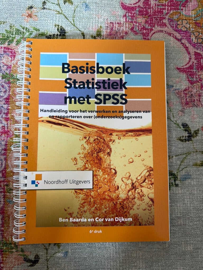Basisboek statistiek met SPSS, Diverse auteurs, Zo goed als nieuw, Beta, HBO