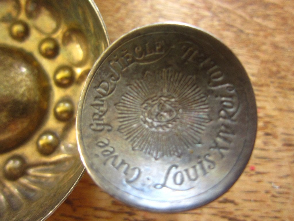 oud wijnproefschaaltje tastevin cuvee  louis XIV roi soleil, Overige gebieden, Overige typen, Ophalen of Verzenden, Zo goed als nieuw