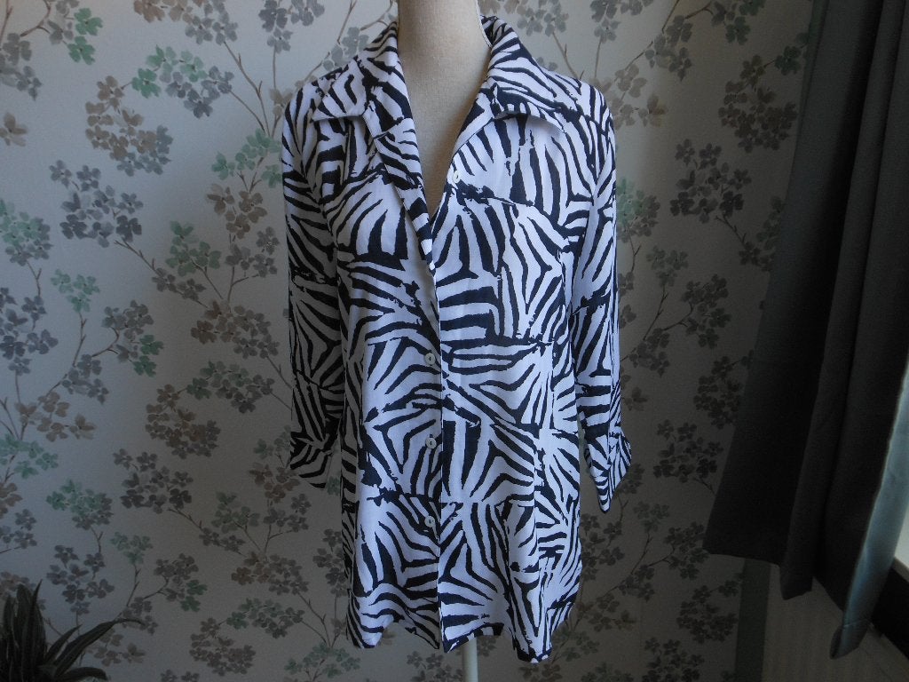 SOMMERMANN blouse, Kleding | Dames, Ophalen of Verzenden, Zo goed als nieuw, Maat 42/44 (L), Zwart