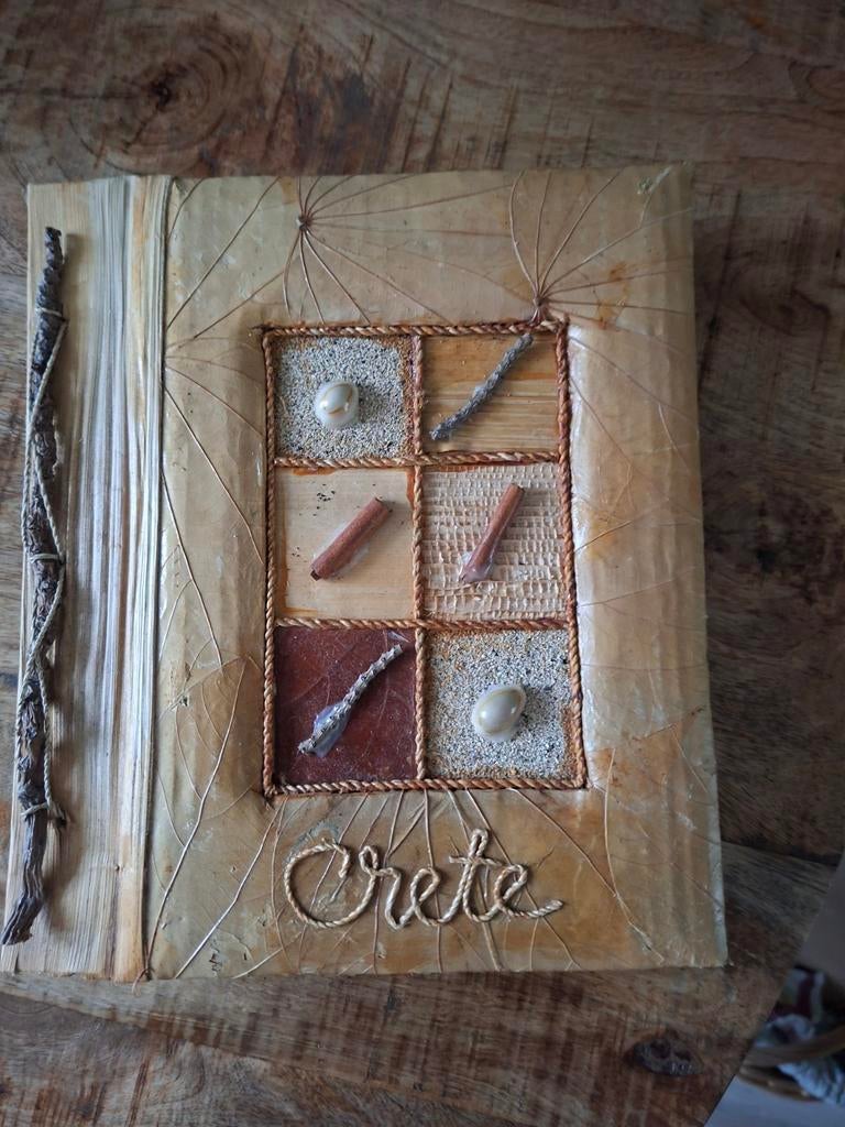 handgemaakt fotoalbum 'Crete' - 25x22 cm, Ophalen of Verzenden, Zo goed als nieuw