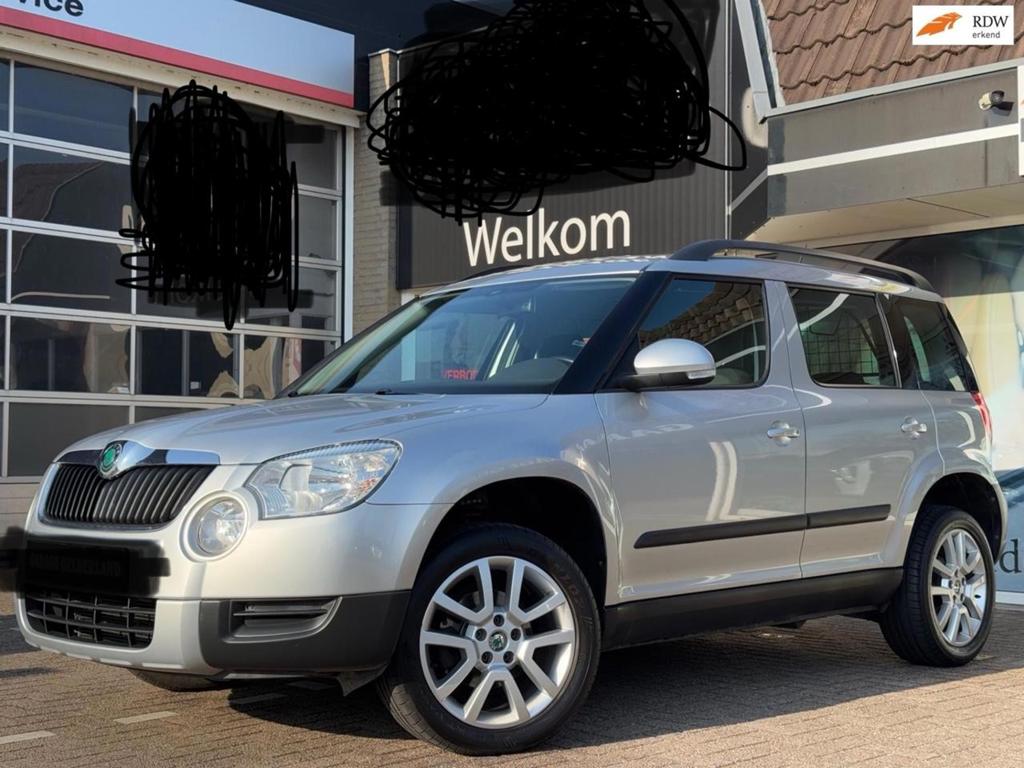 Skoda Yeti 1.2TSI 77KW H6 2011 Grijs, Voorwielaandrijving, Stof, Zwart, 1200 kg