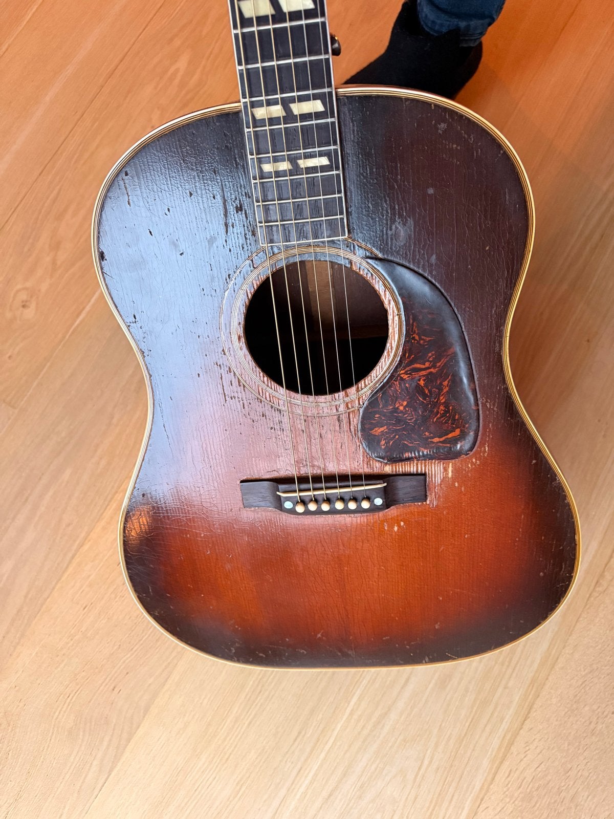 Gibson Southern Jumbo 1948 Akoestische Gitaar, Ophalen of Verzenden, Gebruikt, Western- of Steelstringgitaar, Met koffer