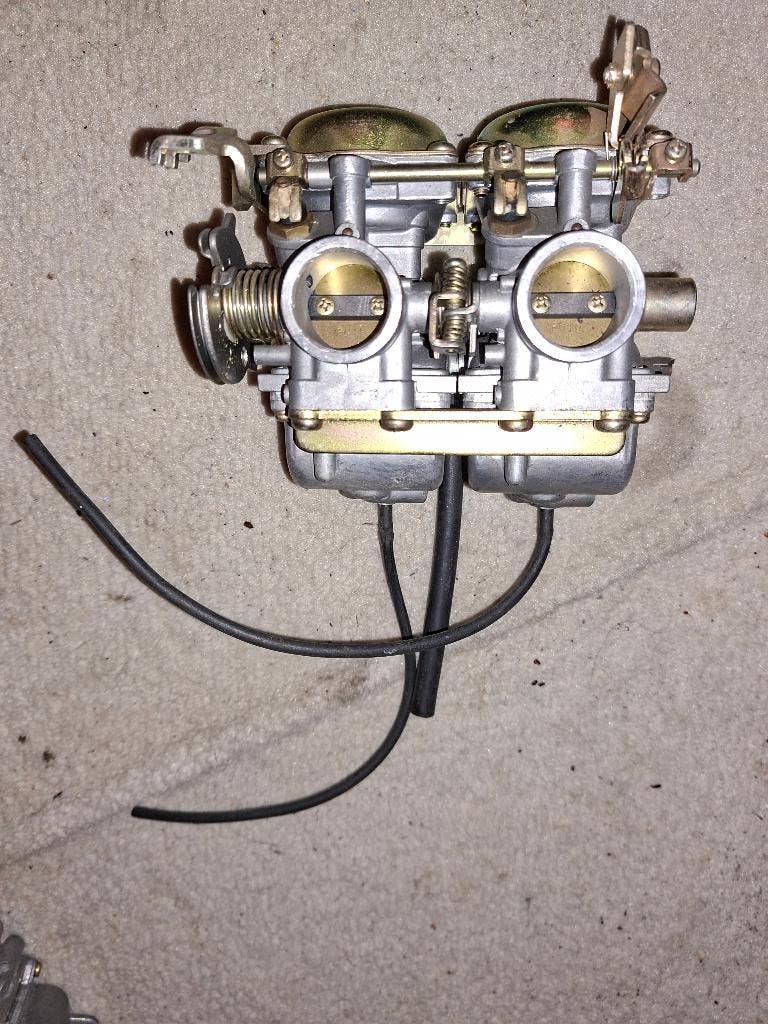 Nieuwe dubbele carburateurs 34 mm voor quad, motor, etc., Ophalen of Verzenden, Zo goed als nieuw, Overige typen
