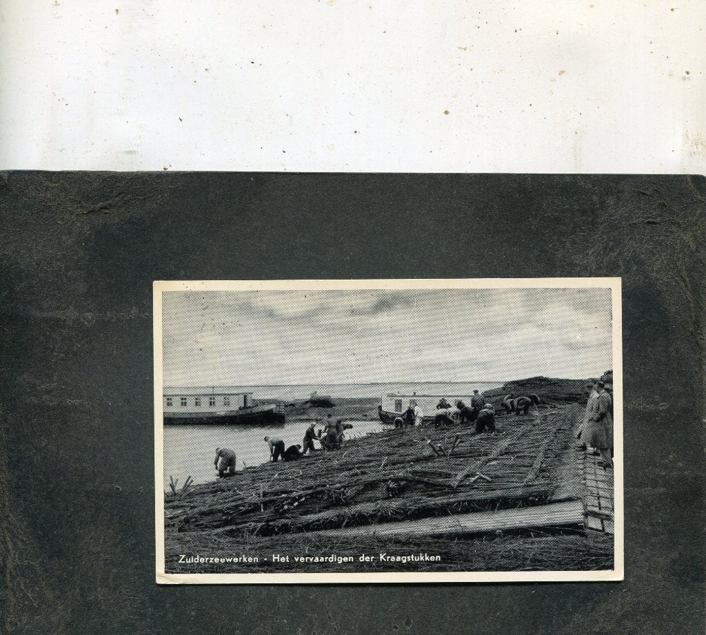 Ansicht Zuiderzeewerken - Het vervaardigen der kraagstukken, Verzenden, 1940 tot 1960, Gelopen