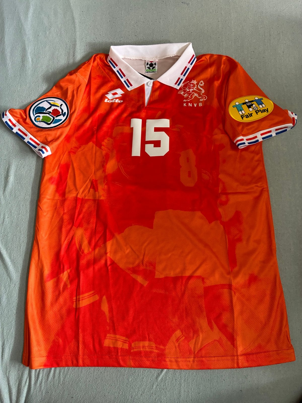 EK 1996 Nederland shirt Winston Bogarde #15 nieuw met kaartj, Maat M, Ophalen of Verzenden, Nieuw, Shirt