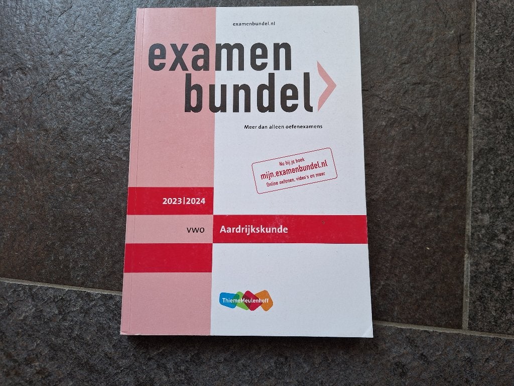 Examenbundel Aardrijkskunde VWO 2023/2024, Boeken, Gelezen, VWO, ThiemeMeulenhoff, Ophalen of Verzenden