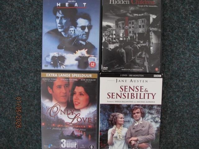 16D1,5: Heat - Hidden children -Only love -Sense&sensibility, Vanaf 9 jaar, Ophalen of Verzenden, Zo goed als nieuw, Boxset