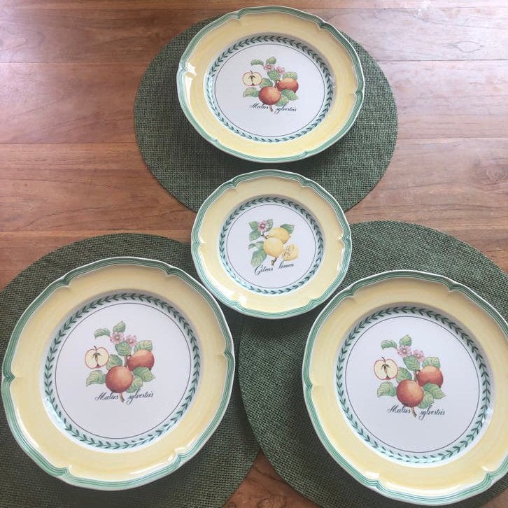 Villeroy & Boch French Garden Valence borden set, Ophalen of Verzenden, Zo goed als nieuw, Bord(en), Porselein