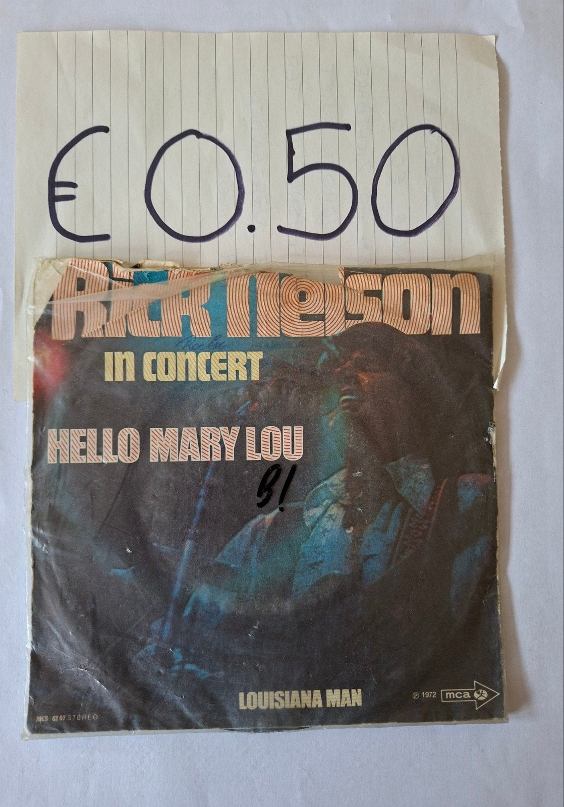 Rick Nelson, Ophalen of Verzenden, Gebruikt, 7 inch, Pop
